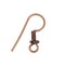 23mm Copper Ear Wire with Coil Bead and Spring 20 Gauge (Package of 10)
